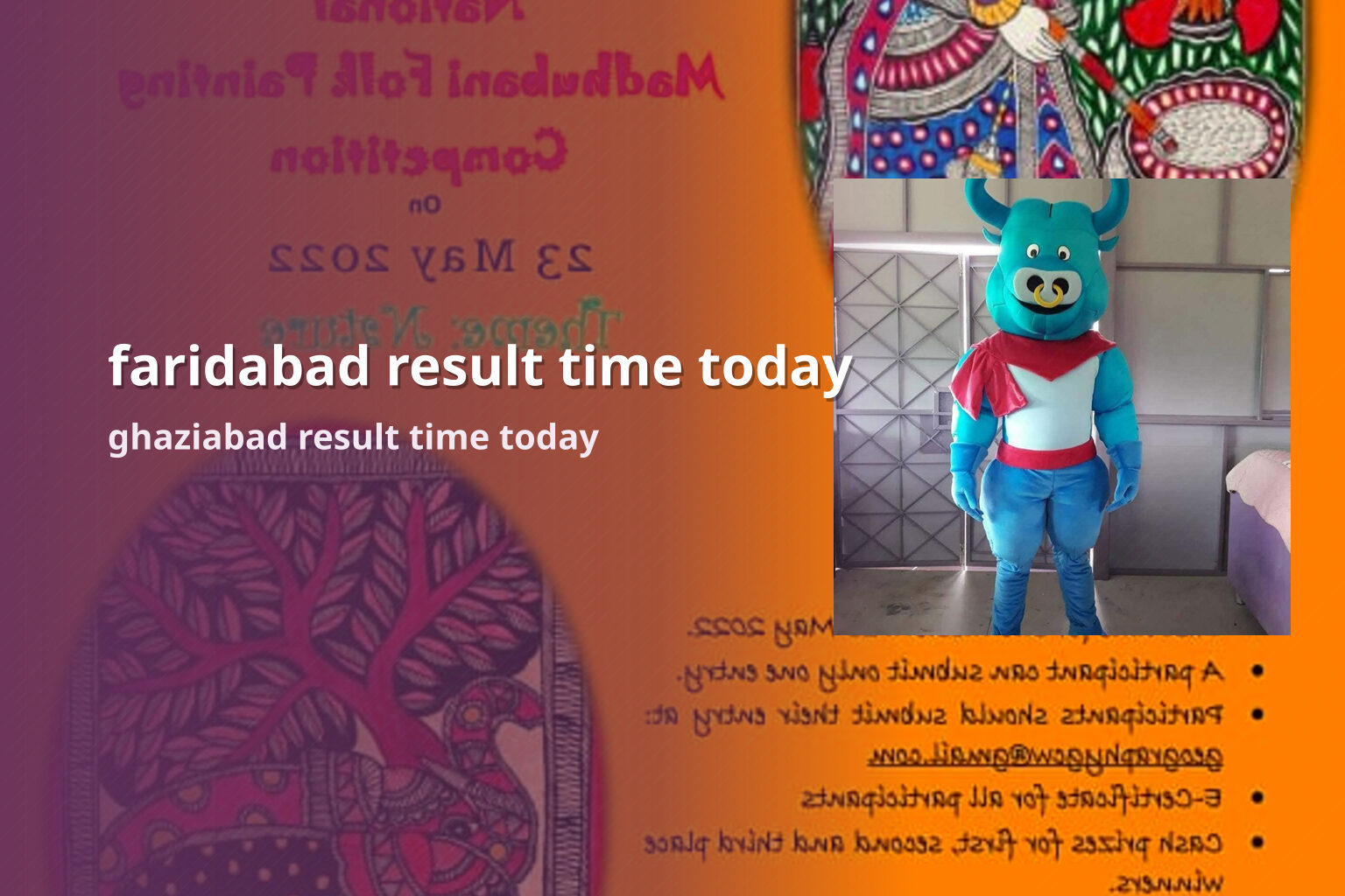 faridabad result time today ghaziabad result time today