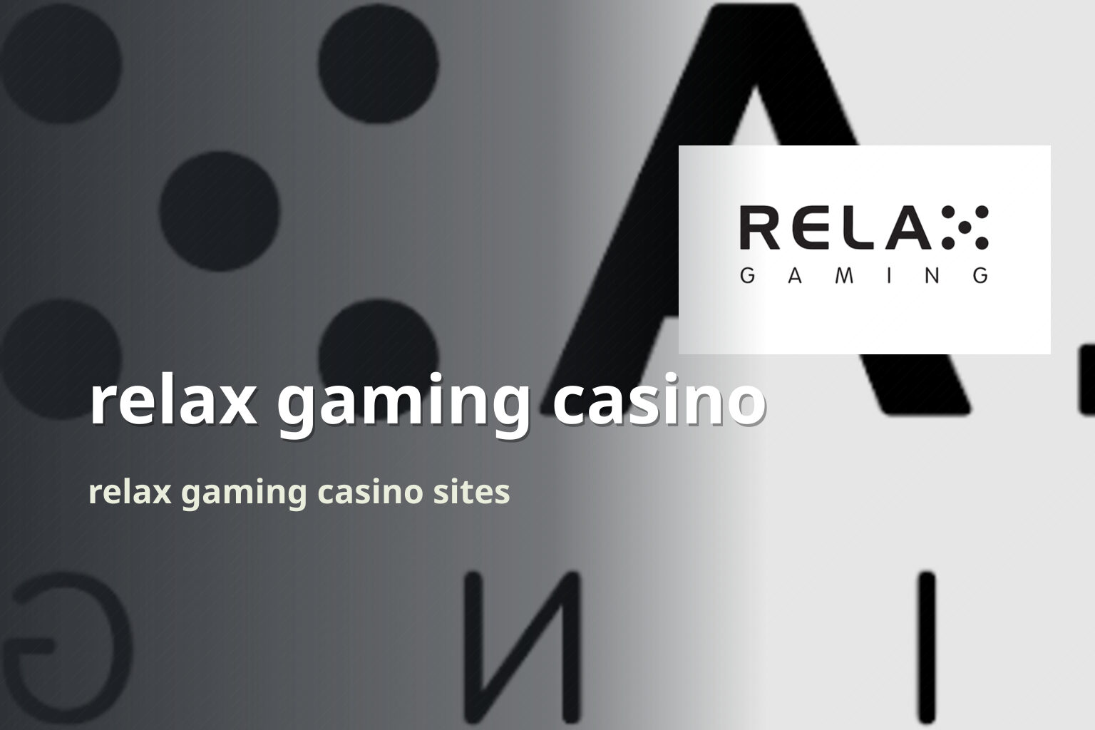 relax gaming casino relax gaming casino sites