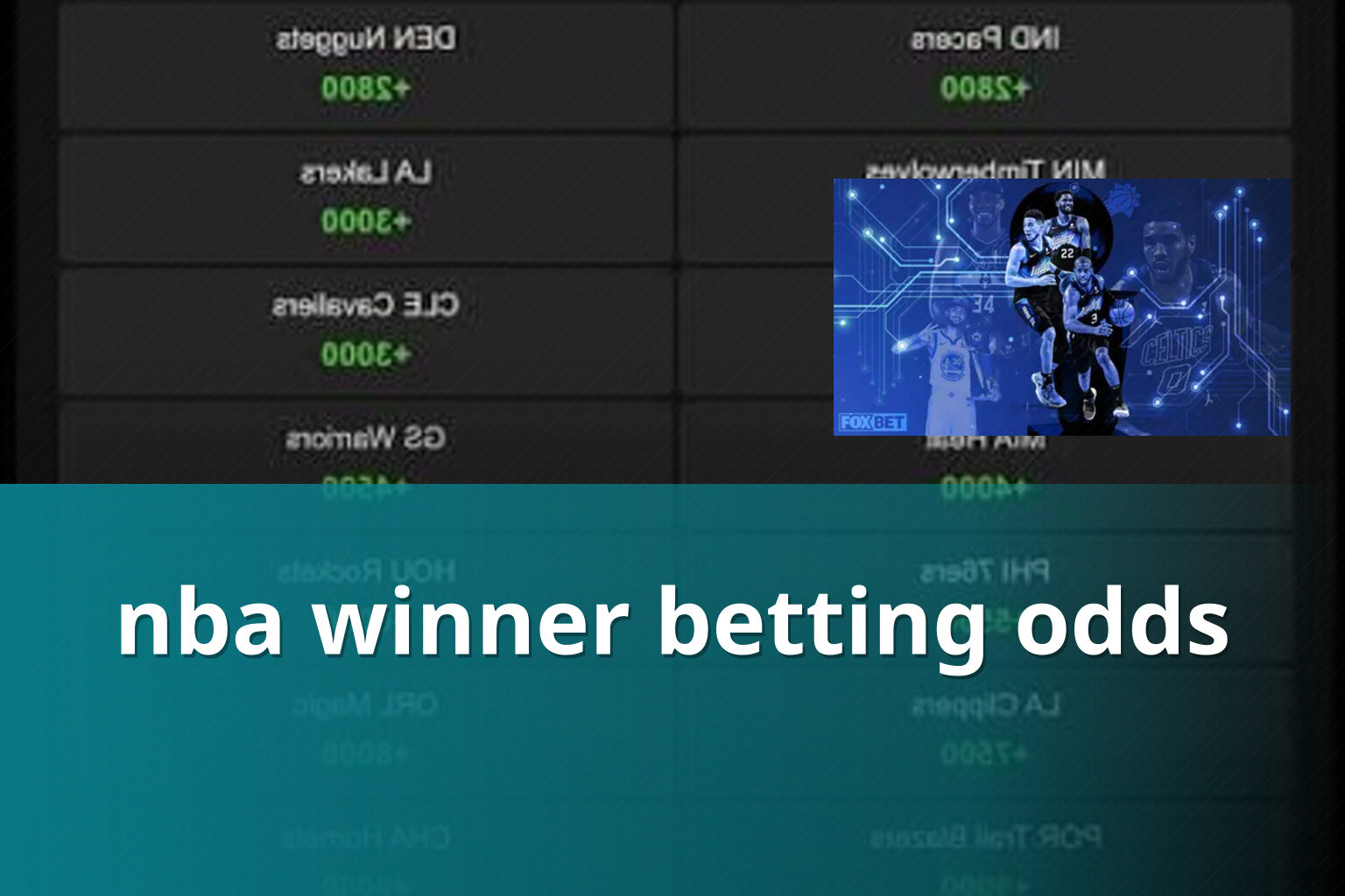 nba winner betting odds - sportsbook